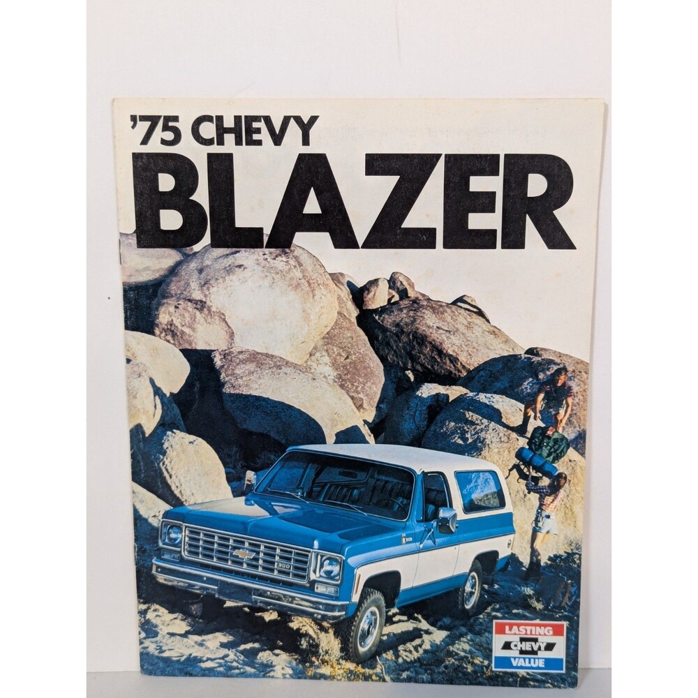Vintage 1975 Chevrolet Chevy Blazer sales brochure booklet